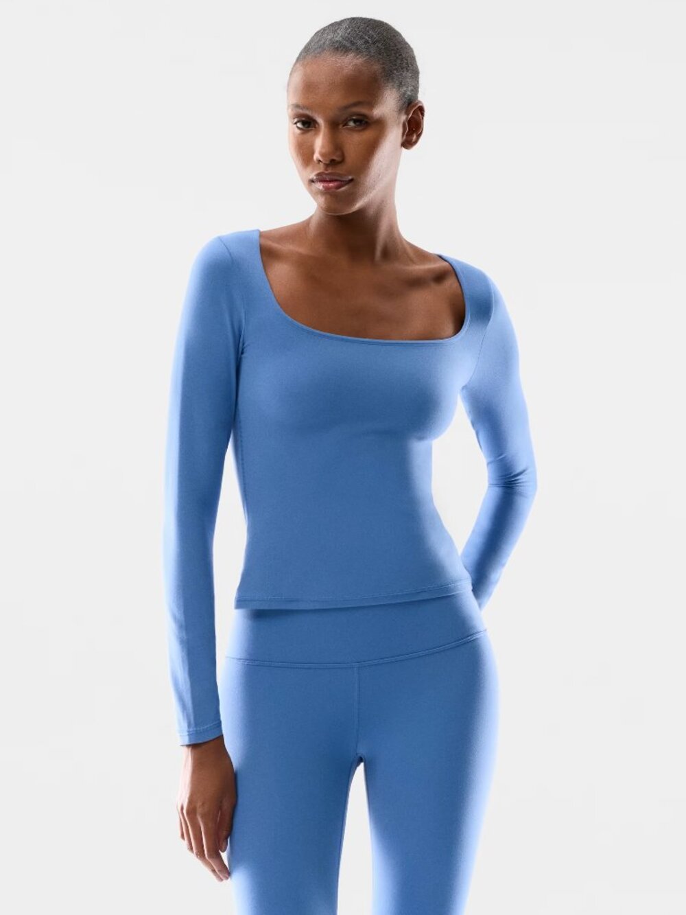 Aritzia Golden BUTTER Essential Squareneck Longsleeve NWOT, Sold Out on Website